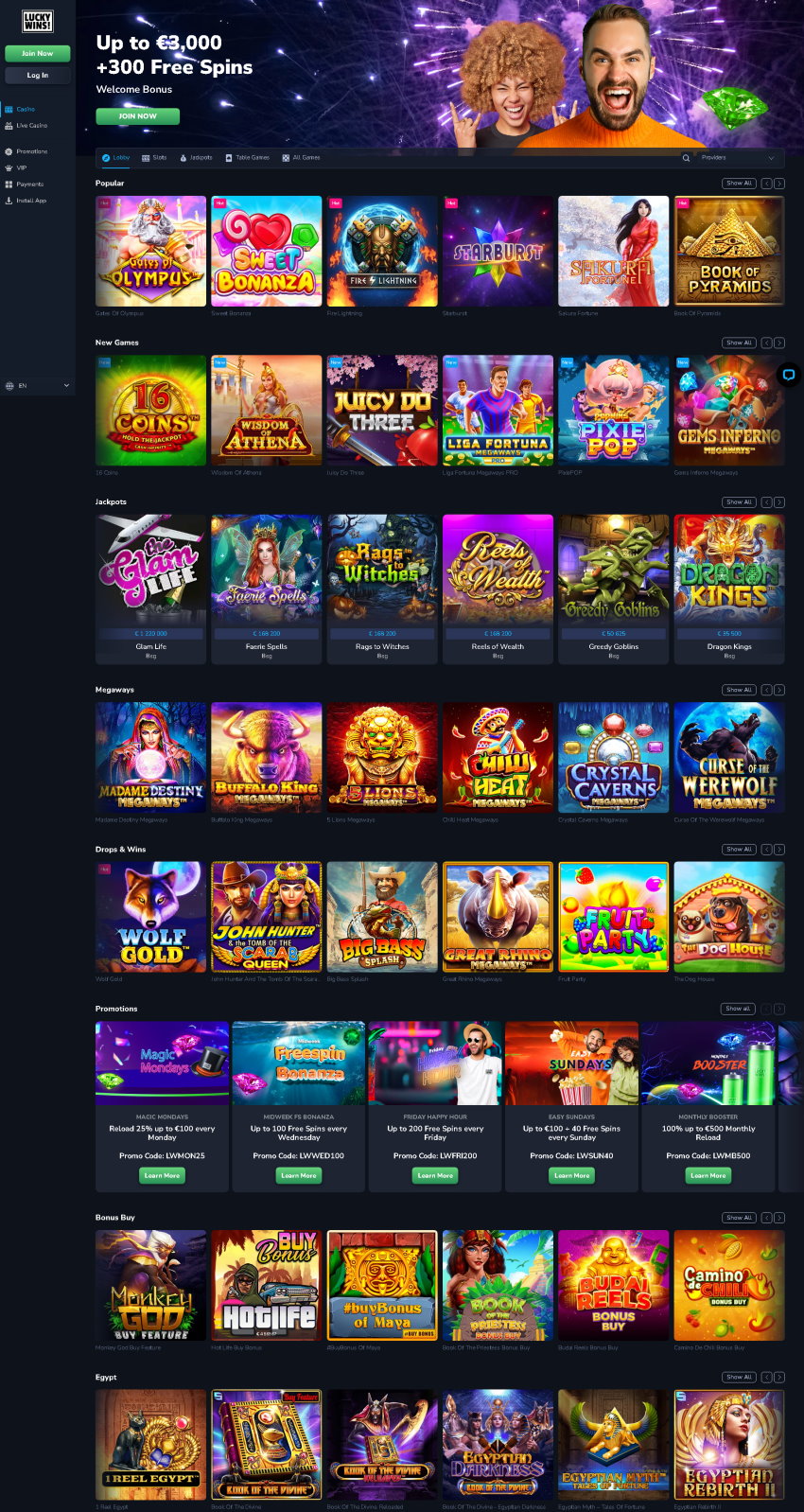 LuckyWins Casino